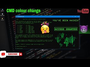 Command prompt Color change Like hacker || CMD tips and tricks
