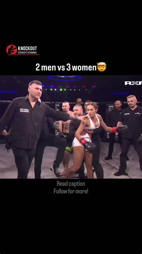 Knockout Conditioning on Instagram: "MMA Free Fight: Costică & Rechinu vs Adriana Ene, Alicia Bonita & Denisa Costea 😳🥊 Only in Romania 🇷🇴 — a fight that shocked the MMA world. Two men, Costică & Rechinu stepped into the cage against three female fighters, Adriana Ene, Alicia Bonita, and Denisa Costea, in a wild, unsanctioned-style MMA Free Fight that instantly went viral. The matchup was chaotic from the start. Rechinu and Costică dominated early, using their size and strength to overwhelm