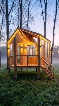 Proccessing Building a House in the forest #woodworking #woodenhouse #sortvideo