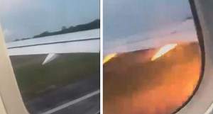 [Video] Angustiante momento en que explotó motor de avión en pleno despegue