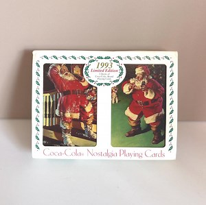 Vintage Coca-Cola Santa Spielkarten Set - 1993 Sammlerdose - Etsy.de