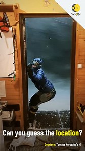 1.4M views · 4.2K reactions | Fierce winds and freezing temperatures... This is what a typical workday looks like in this part of the world. Can you guess where it is? And no, it's not a moving train #workday #freezingtemperature | WION | Facebook