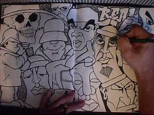 How to Shade and contour graffiti characters with Wizard