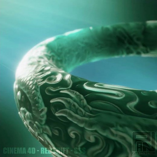 Dragon ring CloseUp C4D Redshift SSS (test)