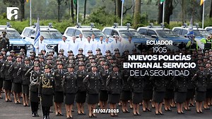 6.4K views · 104 reactions | Este viernes 21 de marzo, la Policía Nacional graduó a 1.905 policías, quienes se sumarán a la labor de seguridad en todo el país. Además, la institución recibió 234 patrulleros que fortalecerán las capacidades operativas del eje preventivo. La ceremonia de graduación se realizó en presencia del presidente Daniel Noboa Azin. | Achiras | Facebook