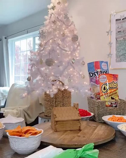 Unique Gingerbread House Using Cheetos and Doritos