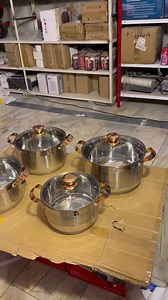 34K views · 831 reactions | France Lot Imported 8pcs 5ply Stainless Steel Induction Based Cookwares Set #fyp #cooking #cookware #kitchenware | Warsak Imported Collection | Facebook