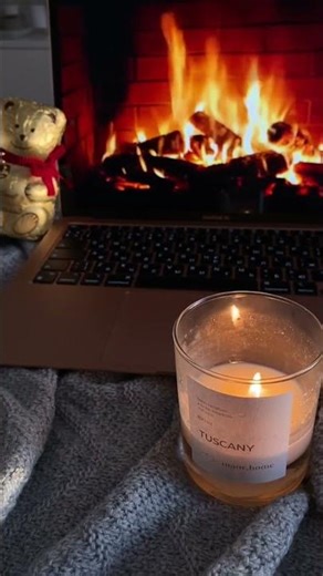 Cozy Fireplace Ambience 🔥 Candlelight Relaxation for Calm Nights #Shorts #sleep #calm #relax
