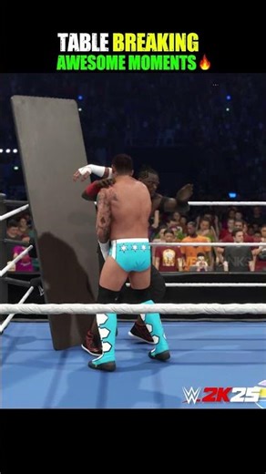 OMG Table Breaking Moments | wwe 2k25 Gameplay #shorts #wwe2k25