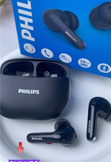 PHILIPS TAT1320: Earbuds with Booming Bass & Long Battery
