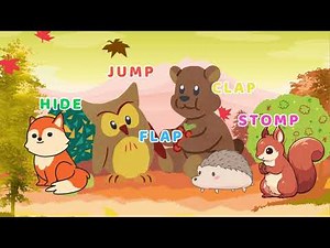 Autumn Forest Animals for Kids | Learn English with Fun Actions