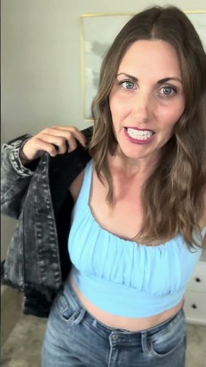 Try-On Styling of Women's Crop Tank Top on Amazon