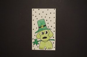 Let's Draw a St. Patrick's Day Puppy!