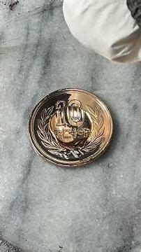 サンポールとピカールとダイヤモンドペーストでコイン磨き ｜Coin Mirror Polish #らいくり #satisfying #restoration