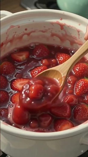 Homemade Strawberry Jam 🍓✨ — because the sweetest things are often made from scratch