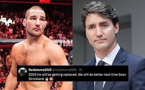 "F*ck that beta female" - Fans rally behind Sean Strickland's one-line reaction to Canada PM Justin Trudeau's tense interaction with steel wokers