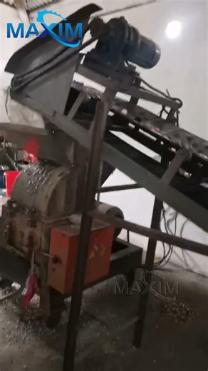 hard plastic shredder machine in action #recycling #satisfying
