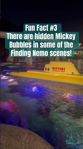 Finding Nemo Submarine Voyage has hidden Mickey bubbles! #disney #findingnemo #disneyland
