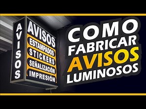 Como fabricar Aviso luminoso 💥 Como hacer Aviso luminoso 😱 Caja de luz