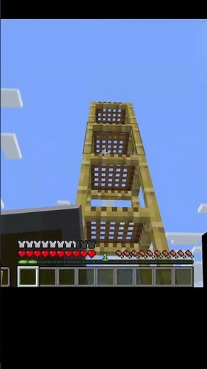How to make Scaffolding in Minecraft! Like and Subscribe for more Minecraft!