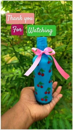 Easy Bottle Art Decoration DIY #diy