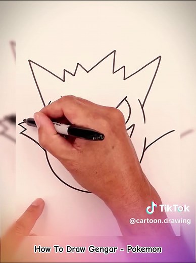 How to Draw Gengar - Easy and Fun Tutorial