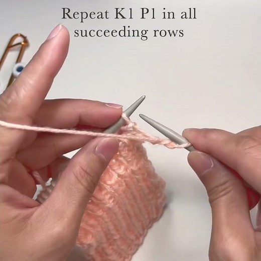 How to knit 1x1 rib (K1 P1 ribbing) #shorts | VGYS