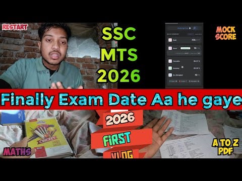 SSC MTS 2026 📚 FINALLY EXAM DATE OUT ✅ #youtubevideo
