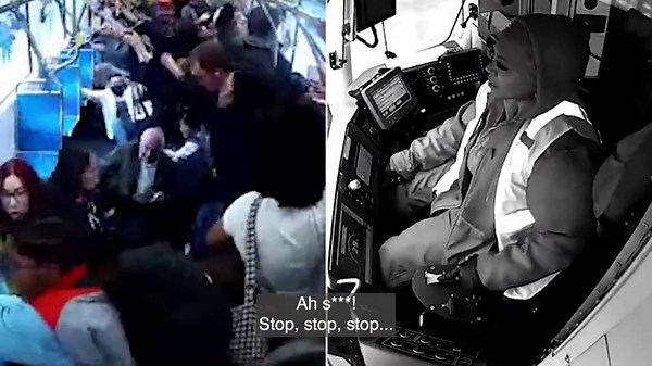 Terrifying moment San Francisco train driver 'falls asleep'