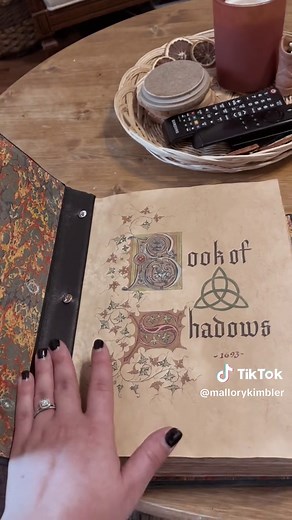 The pages in the Book of Shadows #charmed #bookofshadows