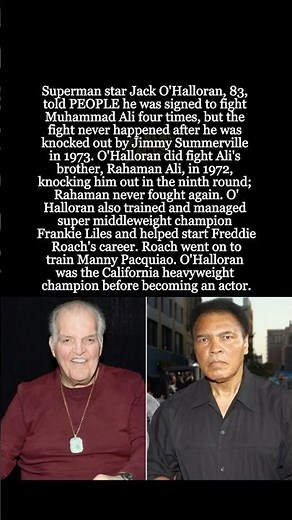 Jack O'Halloran on Almost Fighting Muhammad Ali and Training Freddie Roach #shorts #MuhammadAli