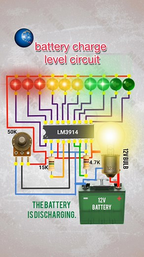 204K views · 1.5K reactions | Hello friends, here is a video of a very sensitive and useful battery charge level patrol with the LM3914 integrated circuit. #Battery #charger #levelup #circuit #lm3914 Mehmet Bakır | Mehmet Bakır | Facebook