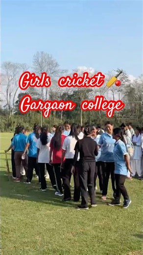 Ready? Get set ! Go !!!! Gargaon college cricket #gargaoncollege #girlscricket