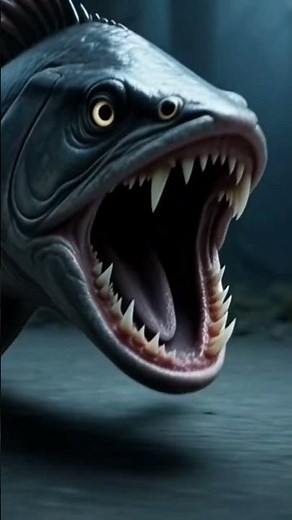 Dangerous Fish Eating A Cat.🐠👹️👹️