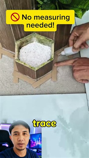 Smart Cardboard Trick for Perfect Tile Cuts 📐 #shorts #tiling #diy