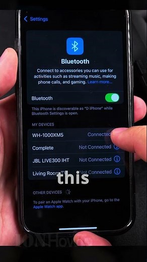 iPhone How to Rename Bluetooth Headphones Sony WH 1000XM5 Part 2
