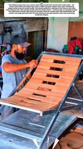DIY Folding Lounge Chair — One-Second Open & Fold!
