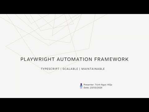 Automation with Playwright and TypeScript