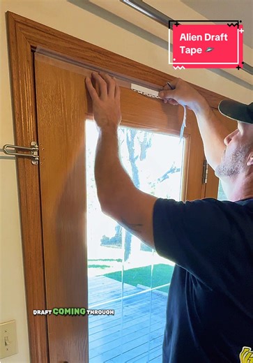 Alien Draft Seal Insulation Tape - Self-Adhesive Silicone Weather Stripping for Door & Window, Under-Door Draft Stopper, Bottom & Side Seal - Sealing @Bell and Howell