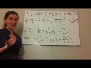 Calculus 1 Derivatives of Logarithmic, Exponential, and Inverse Trigonometric Functions