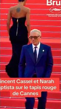 ✨Cannes Film Festival: A transformed Vincent Cassel steals the spotlight with Narah Baptista❤️
