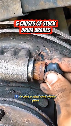 5 Common Causes of Stuck Drum Brakes. Why Drum Brakes Seize and Lock Up