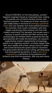 The mystery of ancient Egypts impossible granite drills is a testament to lost engineering. #ancienthistory #egypt #archaeology | Knowledge