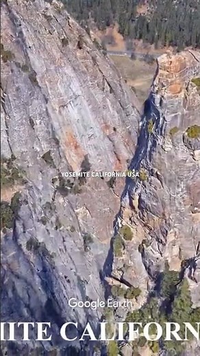 Granite Walls and Domes – Yosemite National Park California USA #googleearthstudio