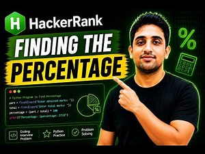 🔥 HackerRank Python Finding the Percentage | Easy Explained (Step-by-Step)