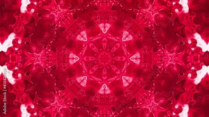 Red abstract symmetrical composition background. Digital abstract flow wave seamless loop animation. Animated background. Motion modern animation. 4k