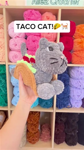 Taco Cat Pattern PDF Digital Download Amigurumi Stuffed Animal Crochet Cat Plushie Pattern - Etsy
