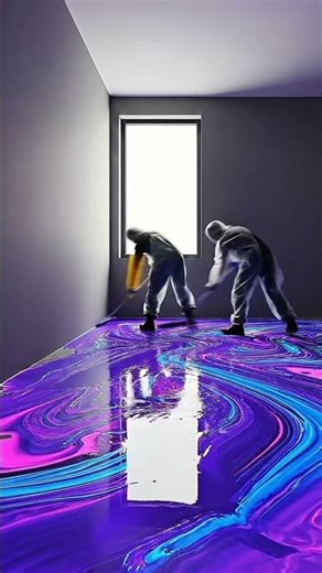 Neon Gaming Room Transformation ⚡ From Concrete Floor to Cyberpunk Setup #shorts #gamingroom