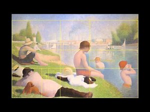 The Golden Ratio in George Seurat's Bathers at Asnières: Golden Mean, Rectangle, Fibonacci Spiral!