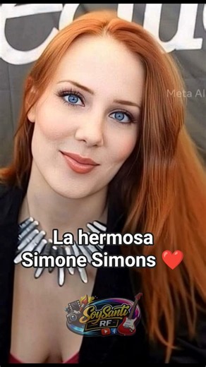 La hermosa Simone Simons cantante de Epica con el paso del tiempo ❤️ #rock #simonesimons